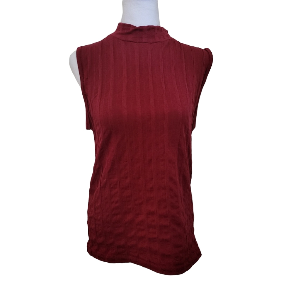 Dictionary Fleece Lined Tank Red sz L/XL